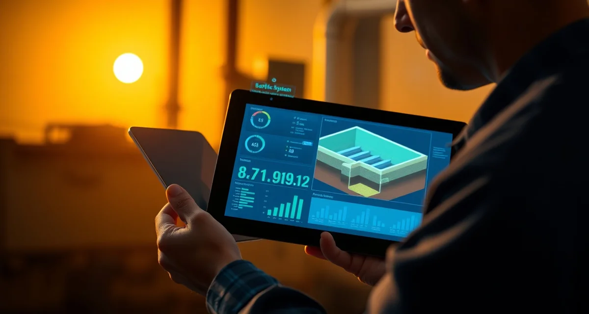 Real AI technology transforming septic system management AI-powered septic service management software analyzing system data with machine learning algorithms for compliance and scheduling optimization