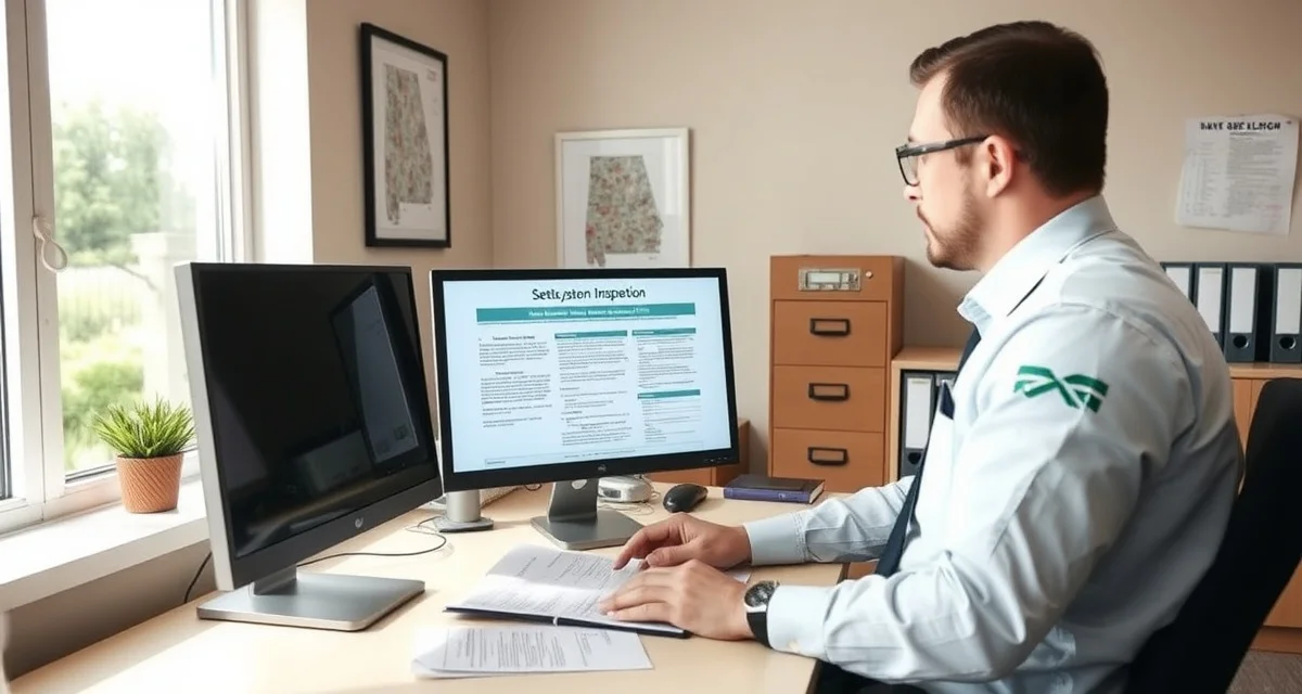 SepticMind compliance software for Alabama septic contractors Septic service software interface showing Alabama ADEM compliance tracking and permit management tools for contractors