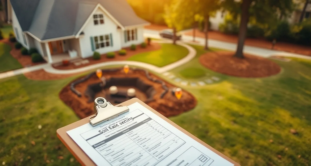 Cobb County septic system permit process Septic permit inspection documentation for Cobb County Georgia property with environmental compliance markers