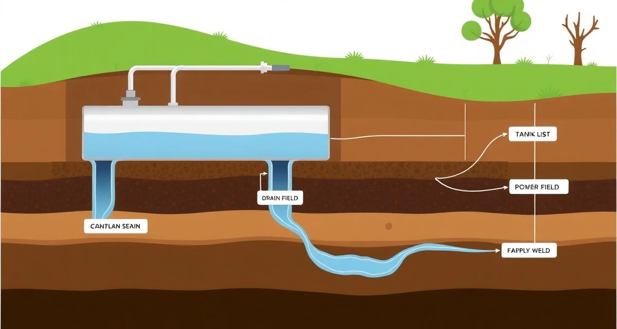 How conventional septic systems work Diagram of conventional septic system components including tank and drain field for proper management and maintenance.