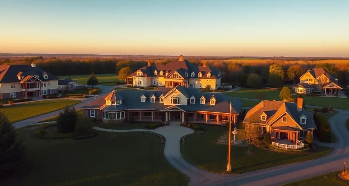 Multi-building country inn property septic infrastructure Country inn estate with multiple buildings requiring separate septic system maintenance and inspection services