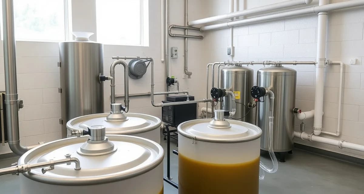 Professional septic management system for funeral homes Cremation facility septic system showing wastewater treatment tanks and filtration equipment for proper biological material management.