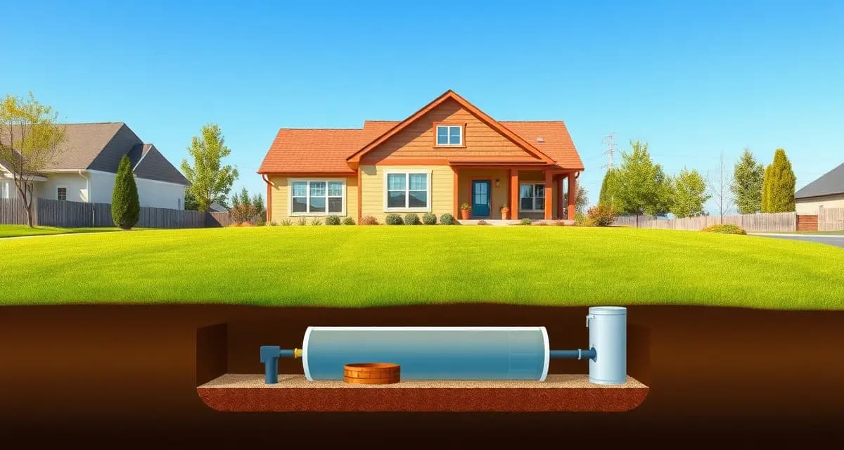 DuPage County septic system permit guide Septic permit requirements diagram for DuPage County Illinois showing underground HSDS system installation standards