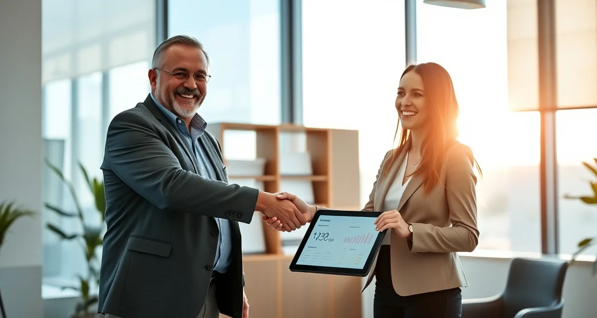 Building profitable referral relationships for septic services Professional handshake between septic company owner and real estate agent discussing referral partnership opportunities