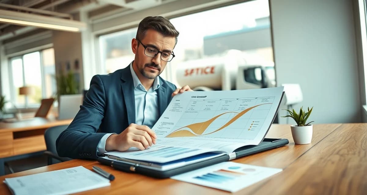 Septic business growth strategy planning Strategic planning roadmap for septic company growth with 3-year targets and fleet expansion timeline.