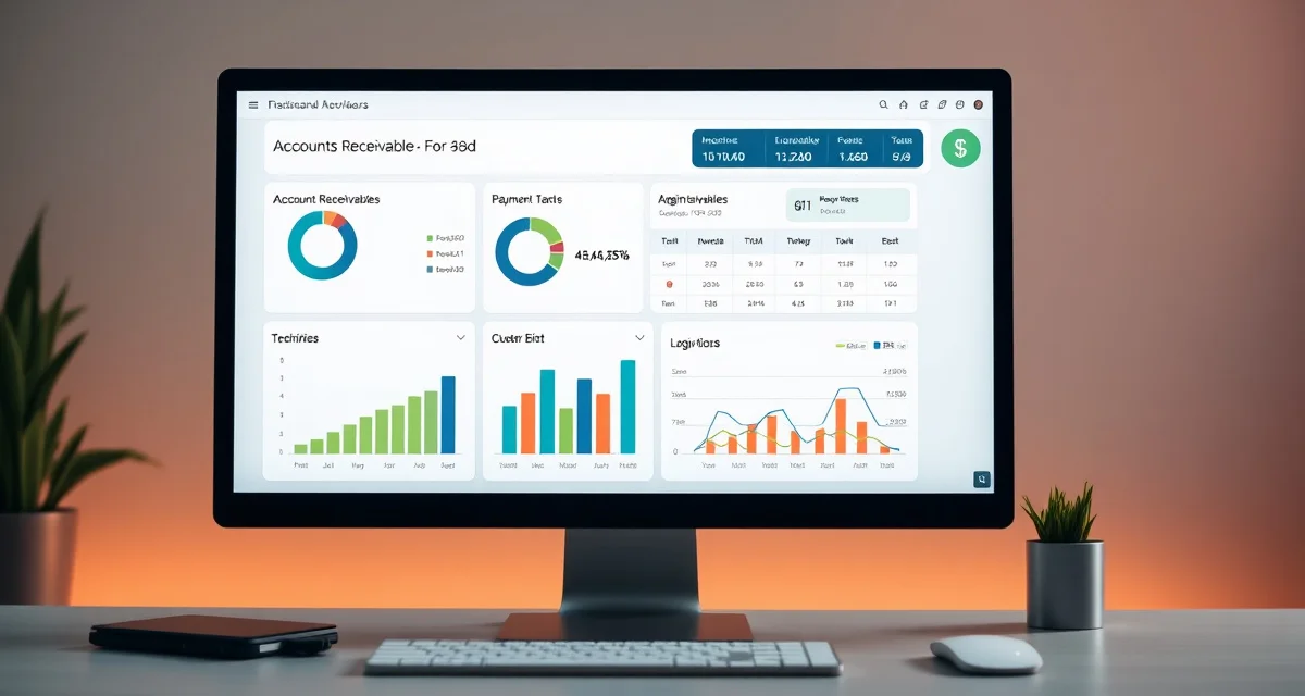 Septic business receivables management software interface Accounts receivable dashboard for septic companies showing aging invoices, payment tracking, and billing automation tools to reduce unpaid invoices.