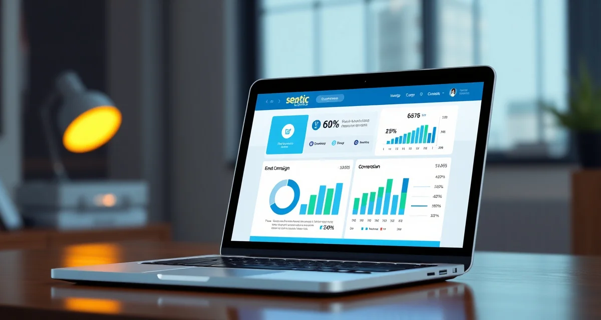 Septic company email marketing campaign management Email marketing dashboard for septic companies showing customer engagement metrics and revenue generation from targeted maintenance reminder campaigns.