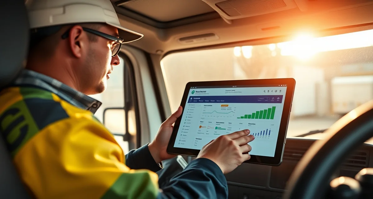 Digital dispatch management interface for septic system services Septic dispatch management software dashboard displaying optimized routes and technician scheduling for septic service operations