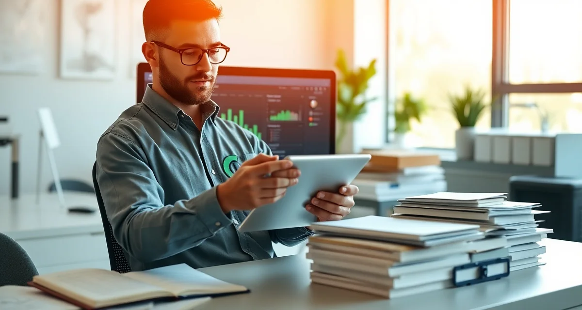 FSM Software for Septic Companies Septic field service management software dashboard displayed on tablet showing scheduling and inspection report organization
