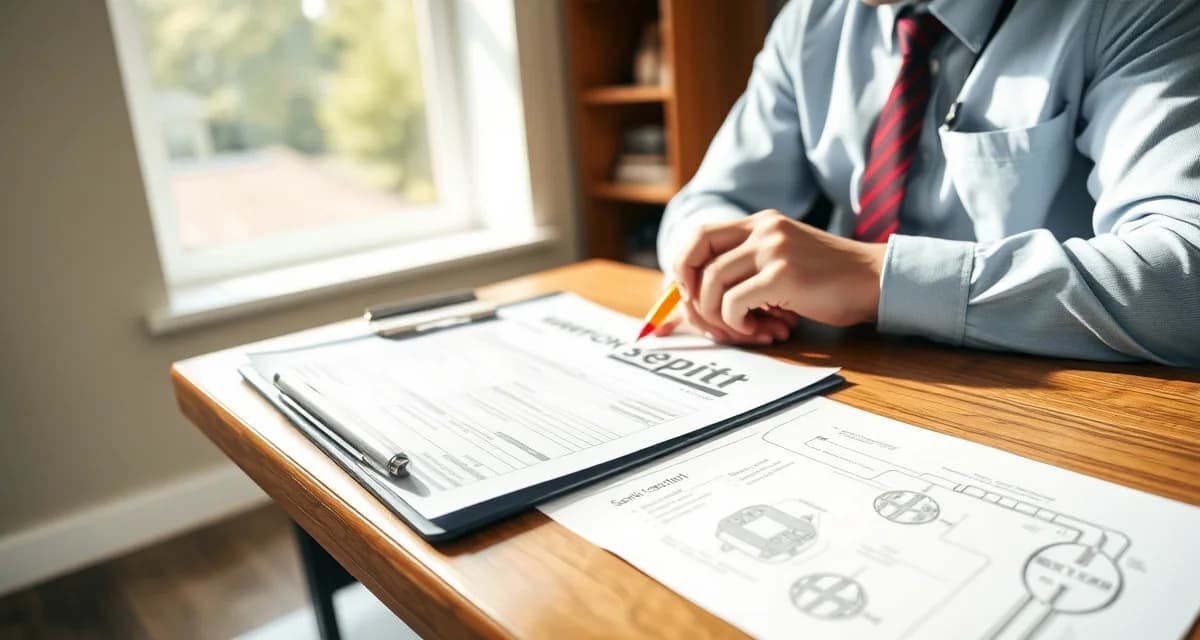 Septic system inspection report for home sellers Professional septic inspection report document with checklist and findings for home sale preparation