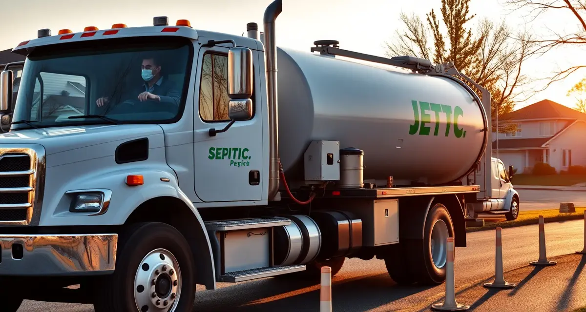 Route optimization for septic service scheduling Septic pump-out truck scheduling route with driver planning efficient service calls using digital management system