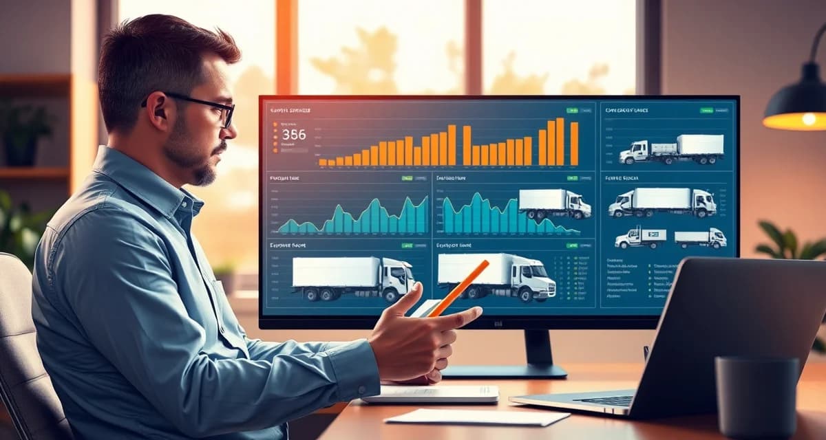 Business growth planning for septic service companies Septic pumping business owner analyzing growth strategies and fleet expansion plans for scaling operations