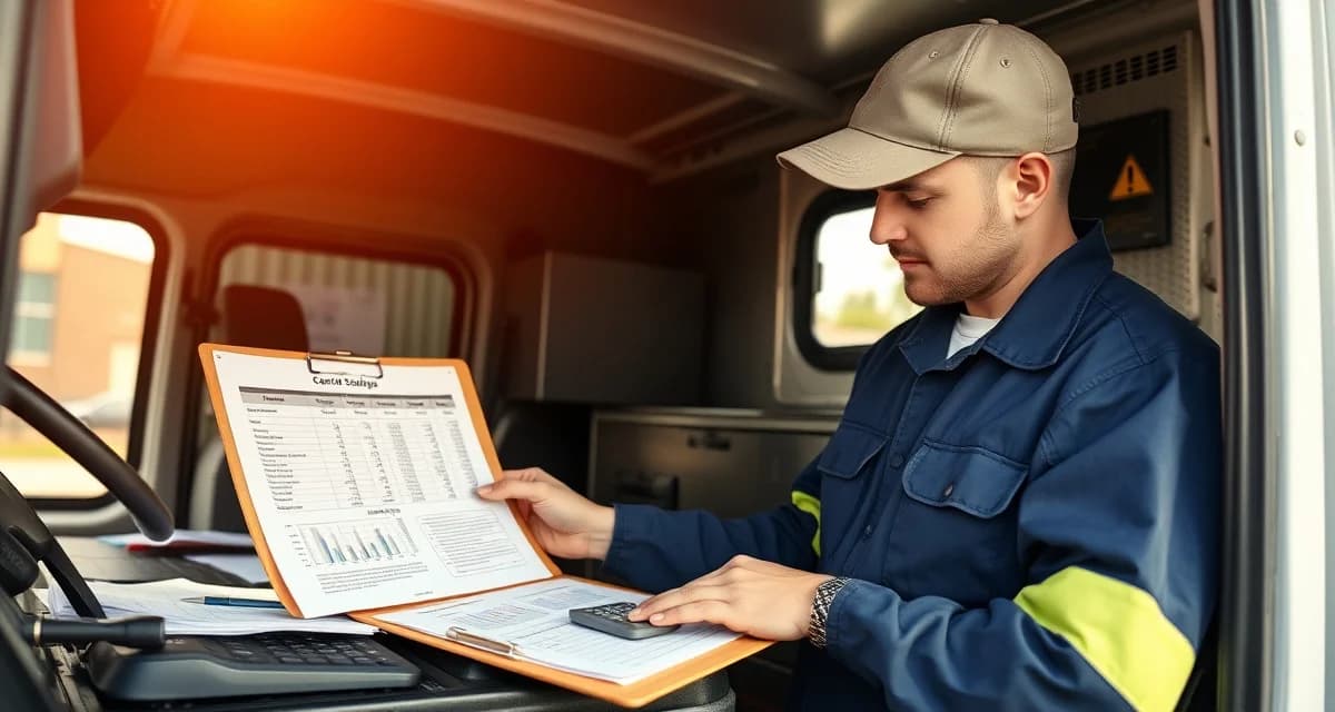 Calculating accurate septic service job costs Septic pumping job costing analysis with labor costs, disposal fees, and service pricing calculations on detailed spreadsheet