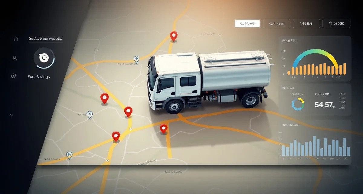 Route optimization mapping for septic service efficiency Septic route optimization software displaying efficient service routes with GPS waypoints to reduce fuel costs and drive time for septic companies.