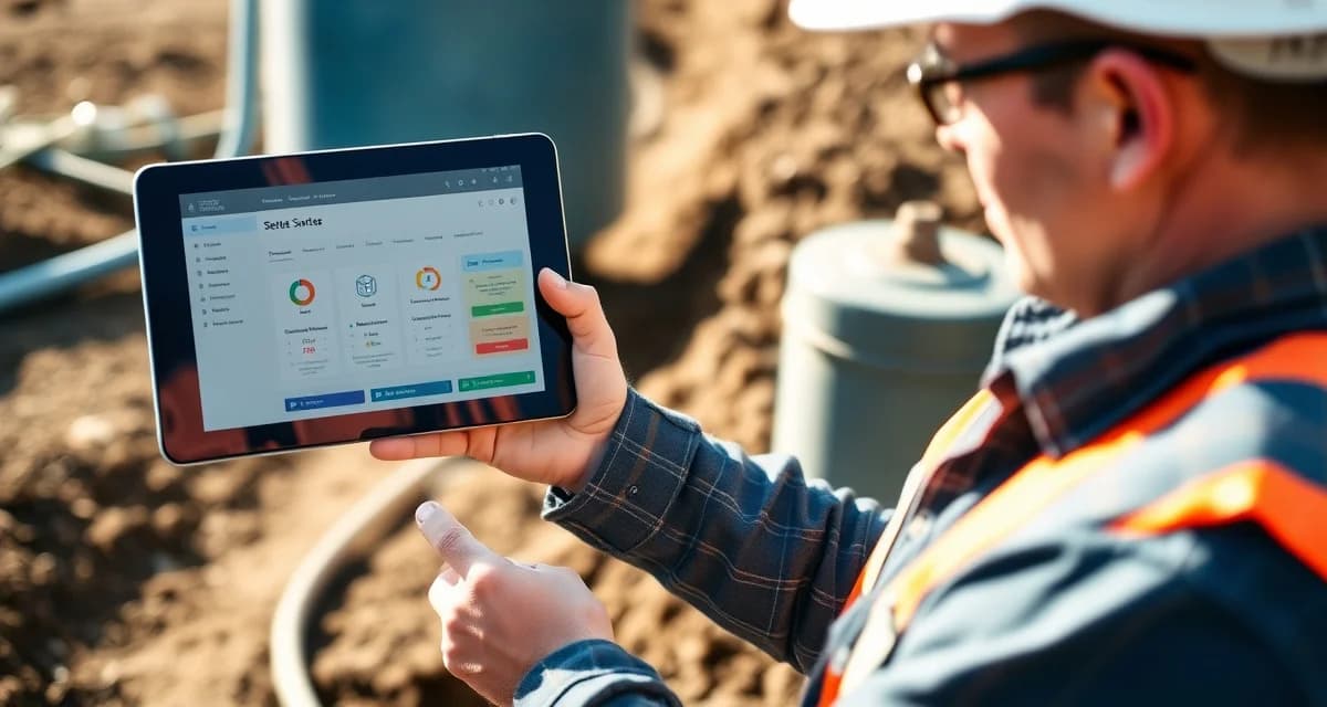 SepticMind demo platform for septic technicians Septic service software demo showing Title 5 and TCEQ OSSF compliance features for field service management