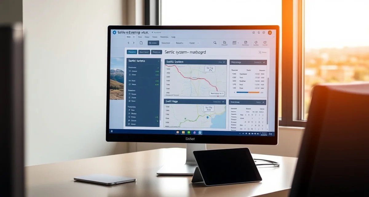 Idaho septic management software solution SepticMind software dashboard interface for managing septic system inspections and service schedules across Idaho counties