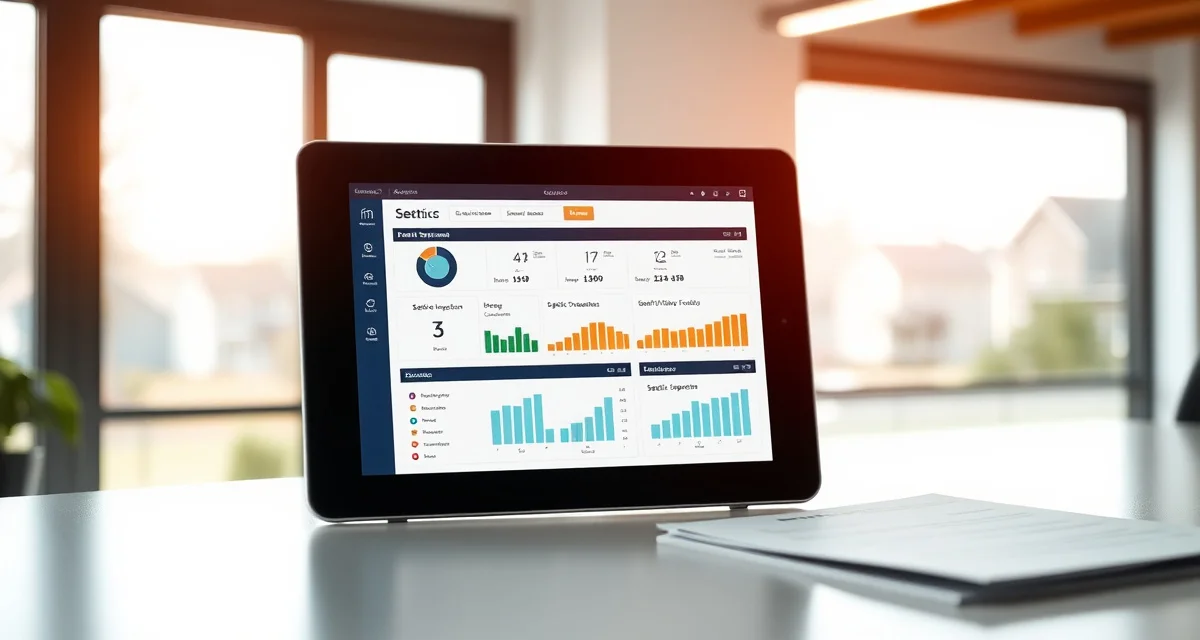Septic system management platform interface SepticMind septic service software dashboard for New Jersey septic system inspection and management on tablet device