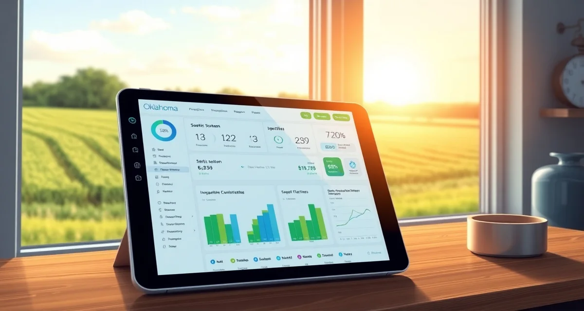 Oklahoma septic system management software interface SepticMind septic service software dashboard displaying inspection and compliance management tools for Oklahoma wastewater systems