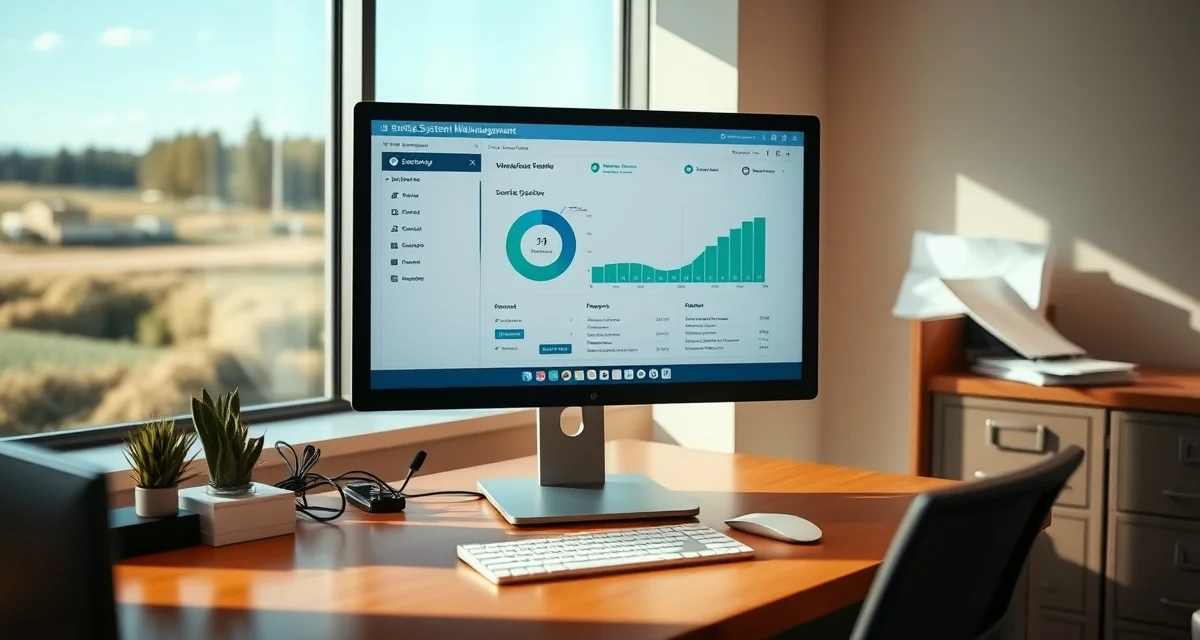 SepticMind septic management software interface Septic service software dashboard displayed on computer monitor for Wisconsin POWTS compliance management and inspection tracking