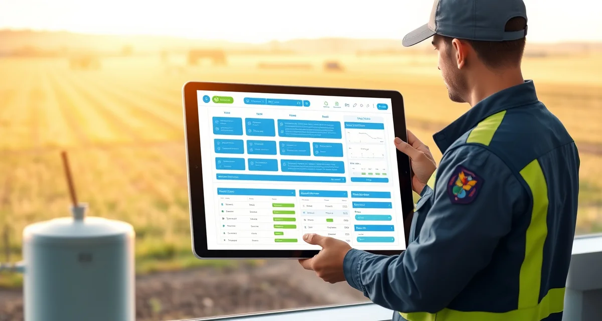 Kansas septic system management software interface Septic service software dashboard for Kansas companies displaying inspection management and regulatory compliance tracking tools