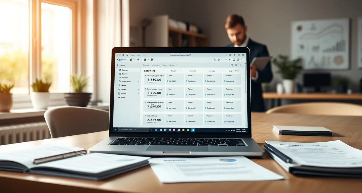 SepticMind onboarding process visualization Septic software onboarding setup guide showing organized workspace with laptop displaying account configuration steps for field service management.