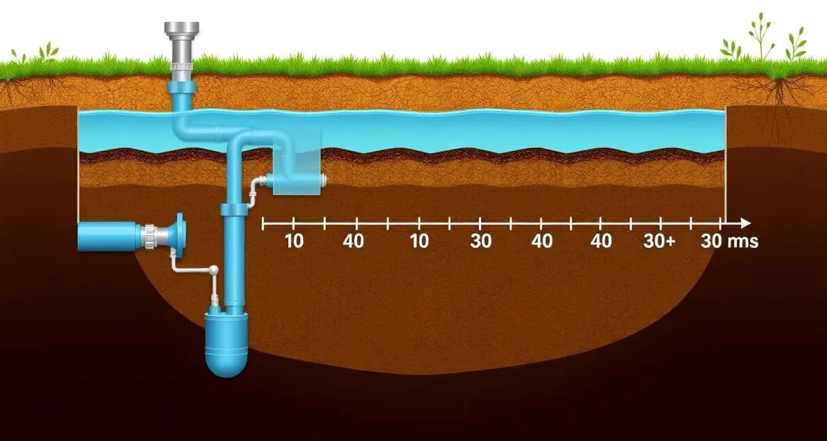 How septic system age affects maintenance needs and inspection protocols Septic system age maintenance diagram showing how system components change over 10-30 years and inspection requirements by age.