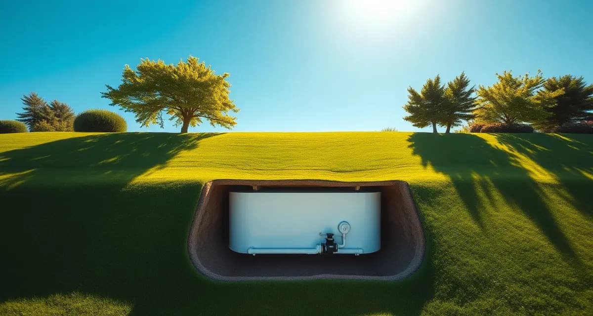 Septic System Infrastructure for Wedding Venues Aerial view of properly maintained septic system installation at outdoor wedding venue showing tank and drainage field infrastructure.