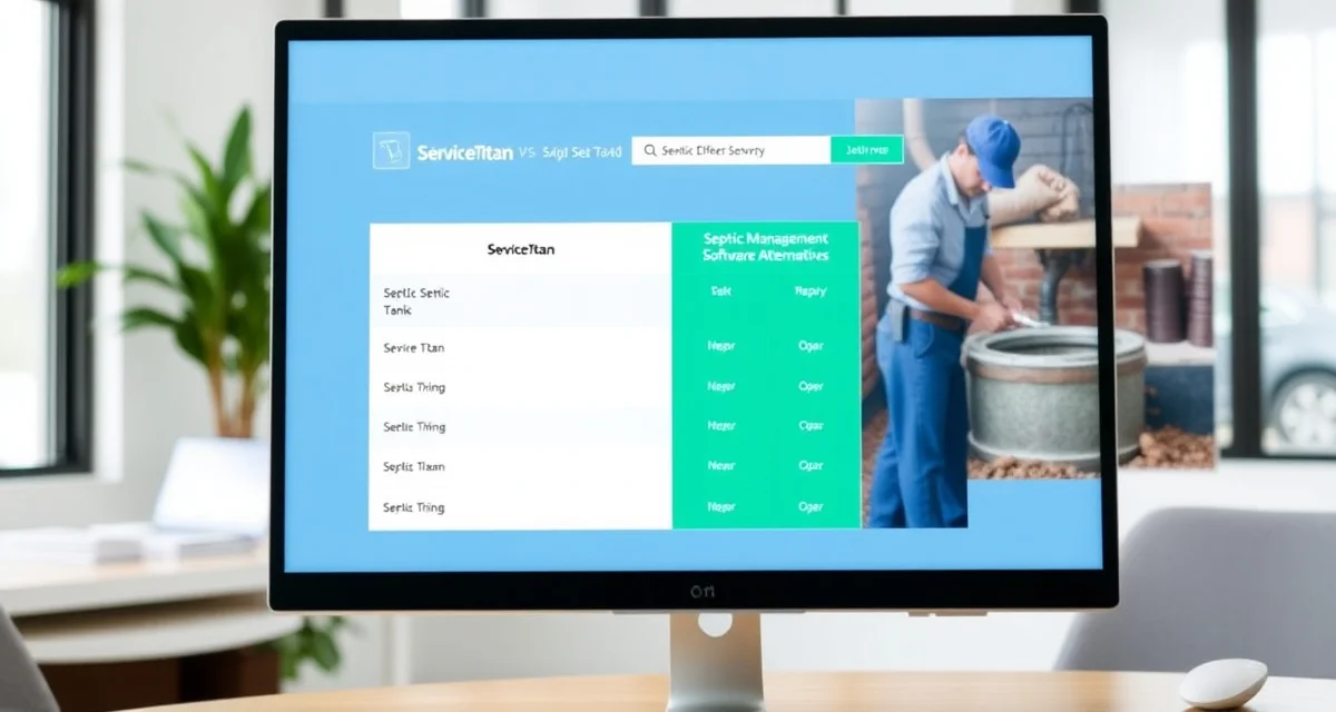 Best field service software alternatives for small septic companies Comparison of ServiceTitan alternatives for small septic business field service management software solutions