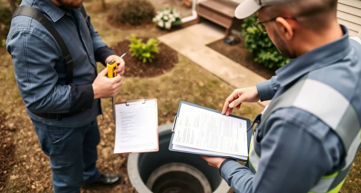 VA-compliant septic inspection checklist VA loan septic inspection requirements documentation and field inspection process for compliance