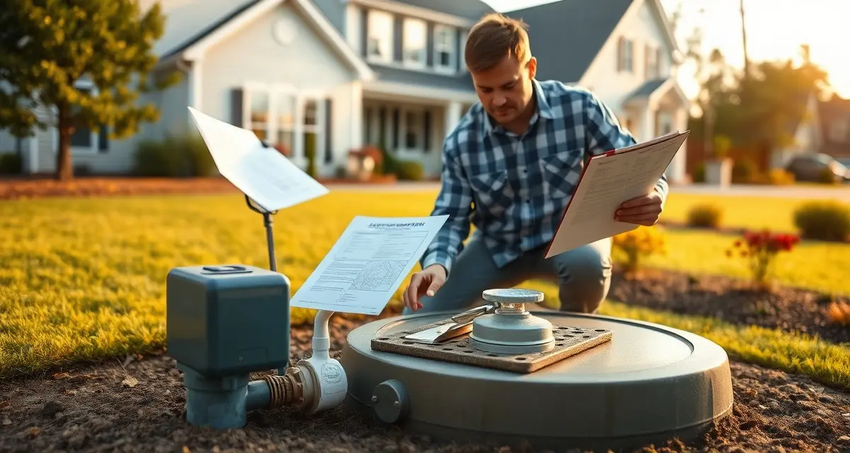 Professional septic system inspection for Wake County permits Licensed septic inspector conducting site evaluation for Wake County residential septic permit application and system installation